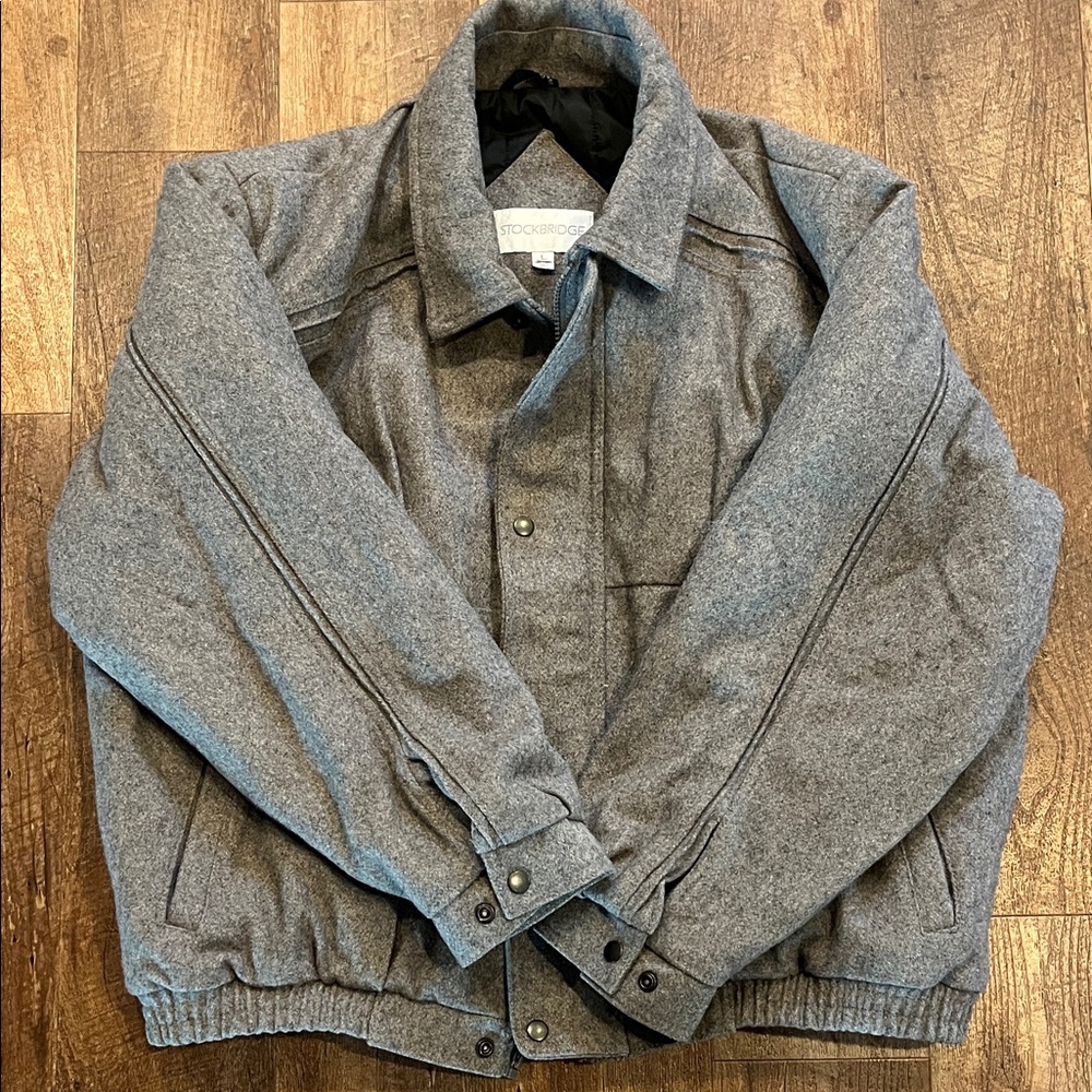 Men's Gray Wool Jacket